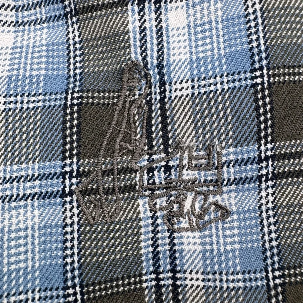 Katin Chino Shorts Mens 32 Blue Plaid Flat Front Surf Skate‎ Casual Huckberry